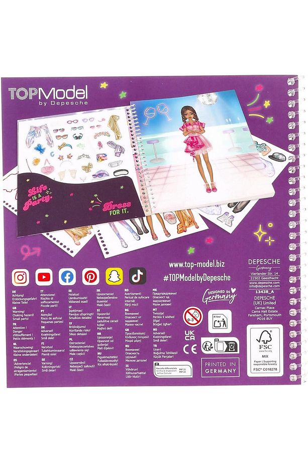 Topmodel Parti Çıkartma Kitabı - 6