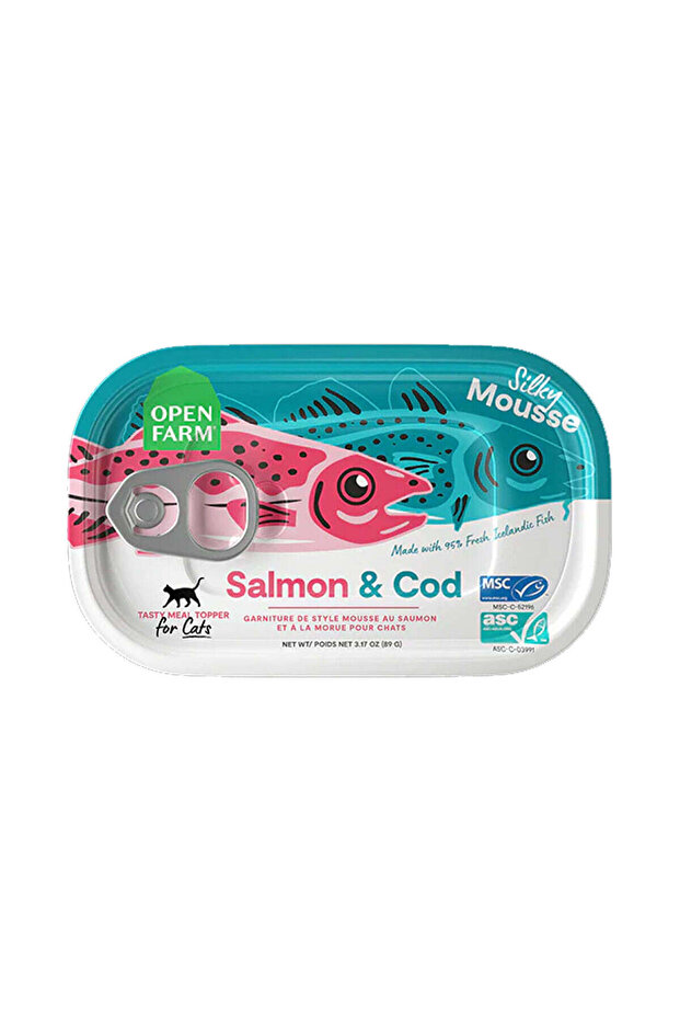 Salmon & Cod Meal Topper for Cats - 89G Pack of 6