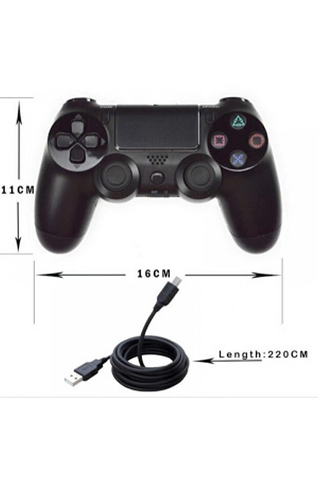 Controller Wireless PS4, Compatible with PlayStation 4, Doubleshock 4, Vibrating Joystick, Bluetooth - 1