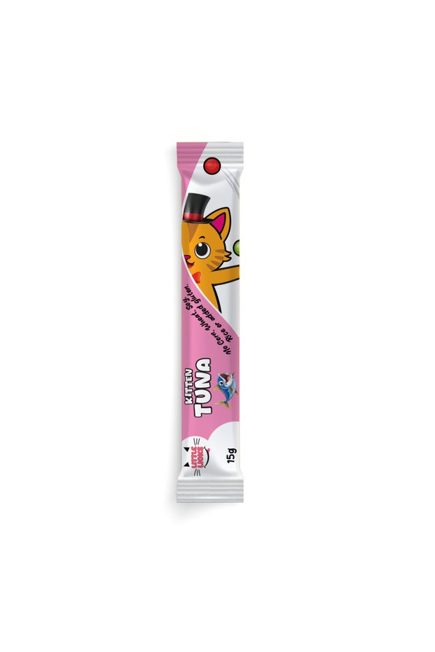 Little Licks Tuna Creamy Bisque Treats for Kitten Cat 4 x 15g Pack of 12