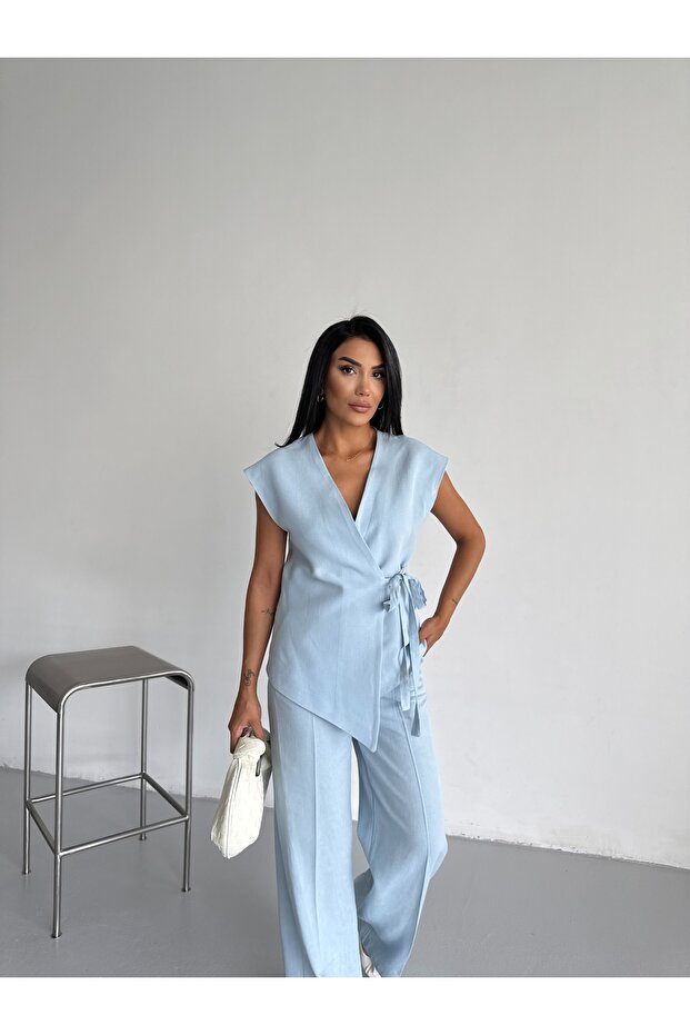 بدلة سترة من الكتان - 4