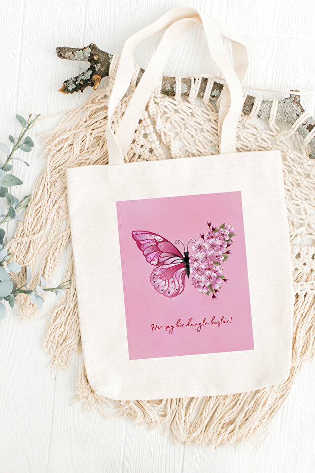 Everything Begins with a Prayer Cloth Bag