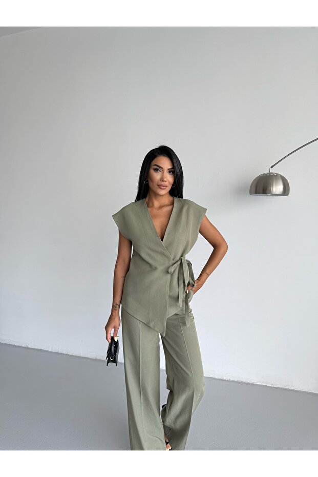 Set vestă de in - 5