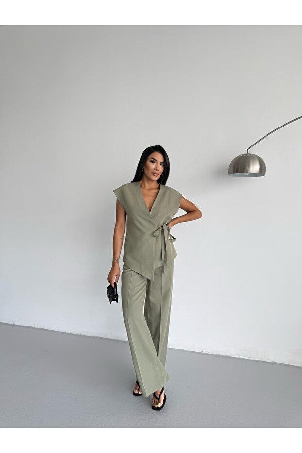 Set vestă de in - 3