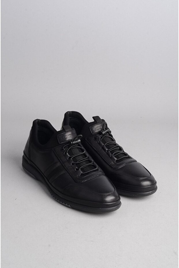 Kmc 5Y9779 Genuine Leather Casual Men's Shoes Black