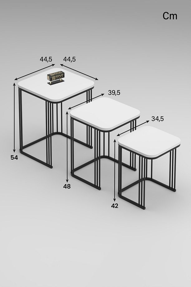 Orta Sehpa Ve Zigon Sehpa Alize Set Traverten - 7
