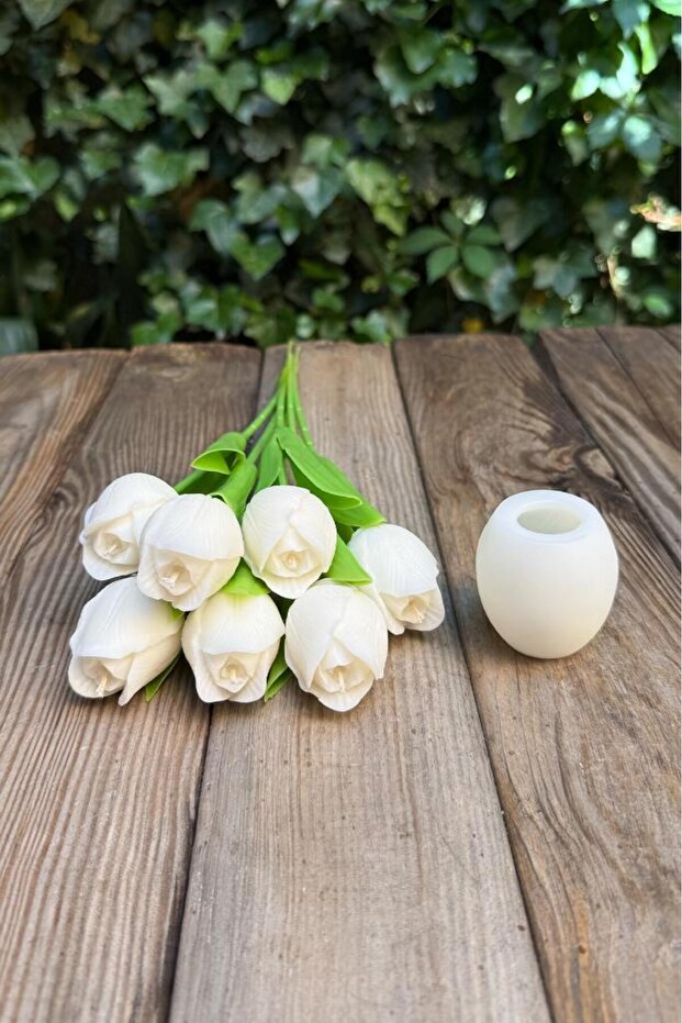 Lale 3D Silikon Mum Kalıbı - 2