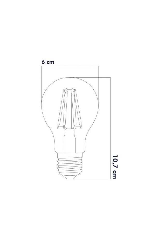 Led Ampul E27 Sarı Işık ( A60 ) Yüksek Işık Gücü - 5