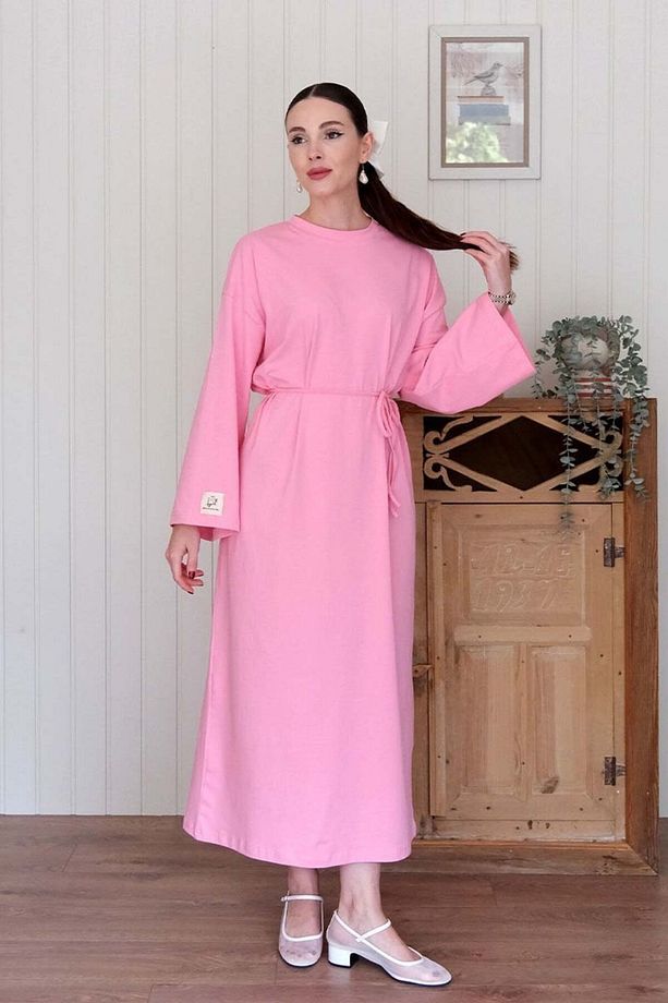 Pembe Süprem Basic Elbise - 3