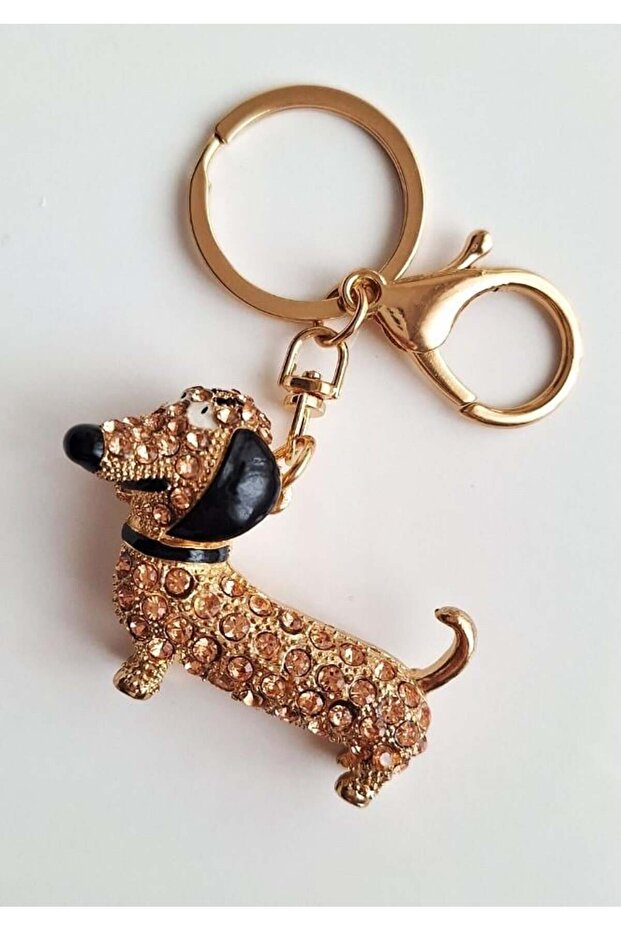 Luxury Gift Cute Foam Keychain with Zircon Stone - Bag Ornament - Bag Charm 9.5 cm
