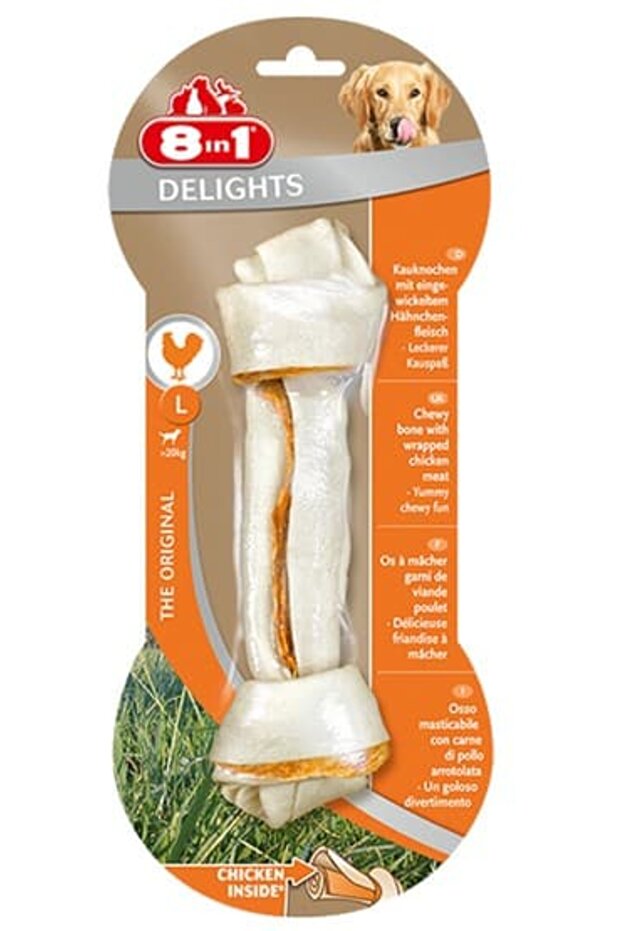 8in1 Delights Chicken Bone L 1Ct