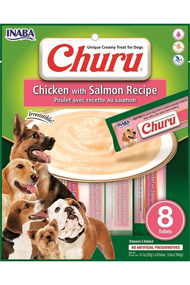 Churu Chicken With Salmon Recipe 56g - 4 Sticks Per Pack