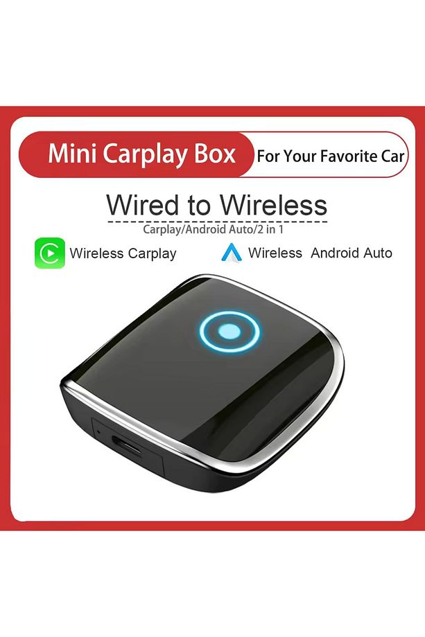 Kablosuz CarPlay & Android Auto Dönüştürücü | Tak-Çalıştır Multimedya Adaptör - 5