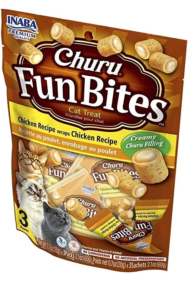 Inaba Churu Fun Bites Chicken Wraps Chicken Recipe Cat Treats 60g