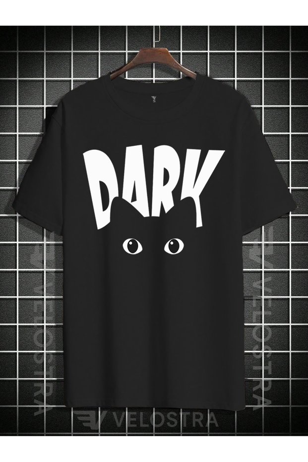 Unisex Cat Print Oversize T-Shirt