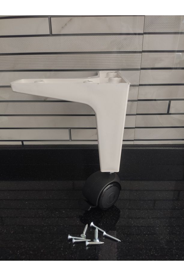 Frenli Tekerlekli Sihirli Sehpa, Akıllı Sehpa Masa Ayağı 360 Derece Dönebilen 20cm 4 Adet - 6