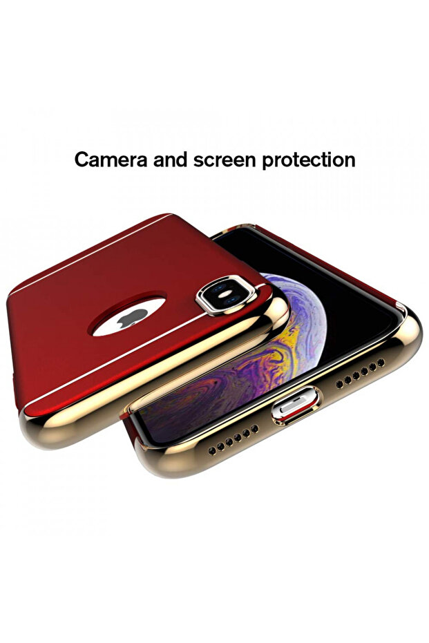 Apple iPhone X case, 3in1 Red - 2