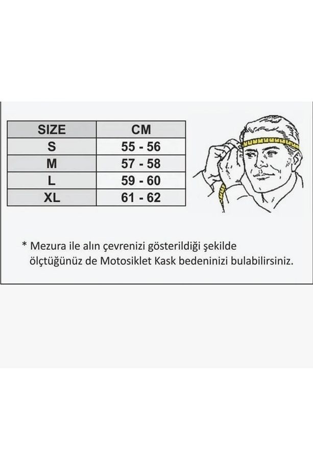 kask çene açılır visörlü ECE belgeli - 4