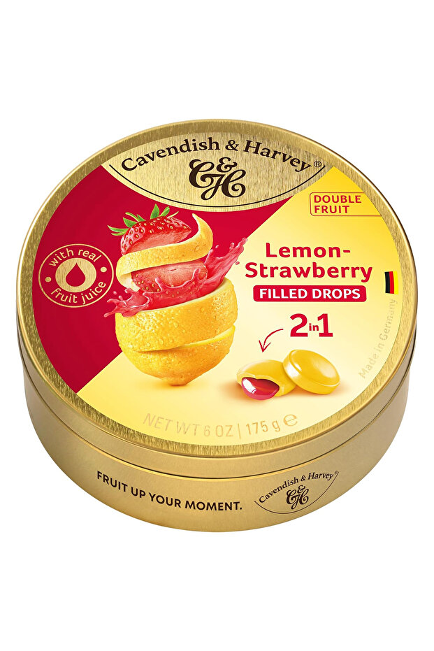 CAVENDİSH & HARVEY DOUBLE FRUİT DROPS (LİMON & ÇİLEK) 175 GR - 1
