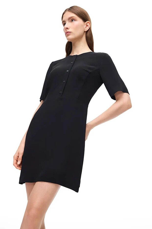 Echos Elbise 3851-Siyah - 4