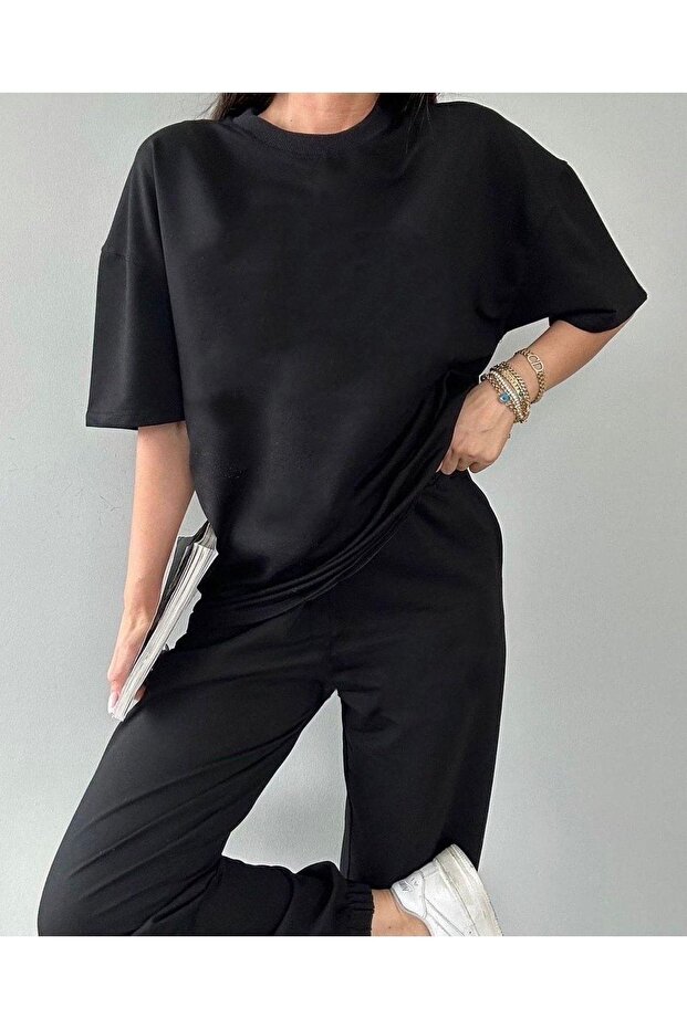 WOMEN'S T-Shirt & Sweatpants Jogger Printed Tracksuit Set Combo