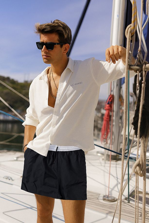 hızlı kuruyan beachwear erkek deniz şort - 1