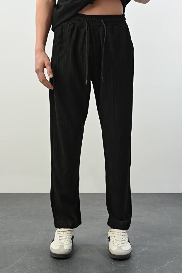 Fitilli Baggy Erkek Jogger Pantolon - 1