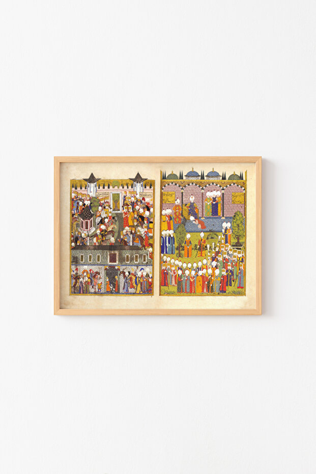 Ottoman Miniature Art - Wooden Patterned Frame