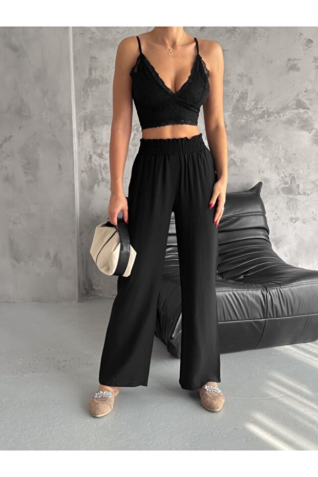 Tie-Waist Linen Women's Pants