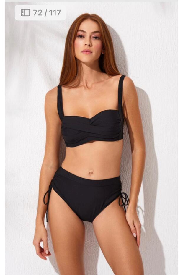 New Season Thin Strap Gathered Bikini Suit 2025 Summer Season 241245