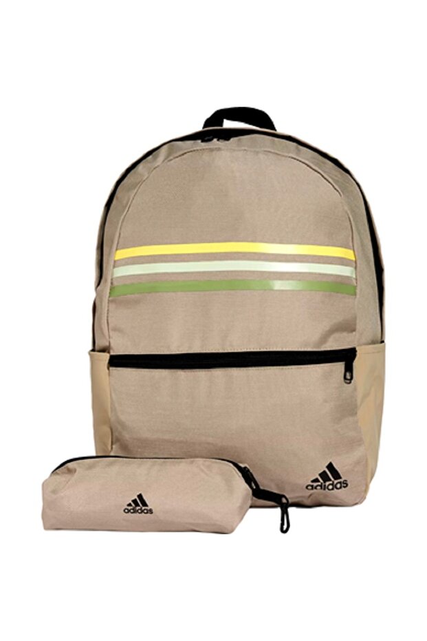 حقيبة ظهر كلاسيكية بثلاثة خطوط مع ملحق - 1