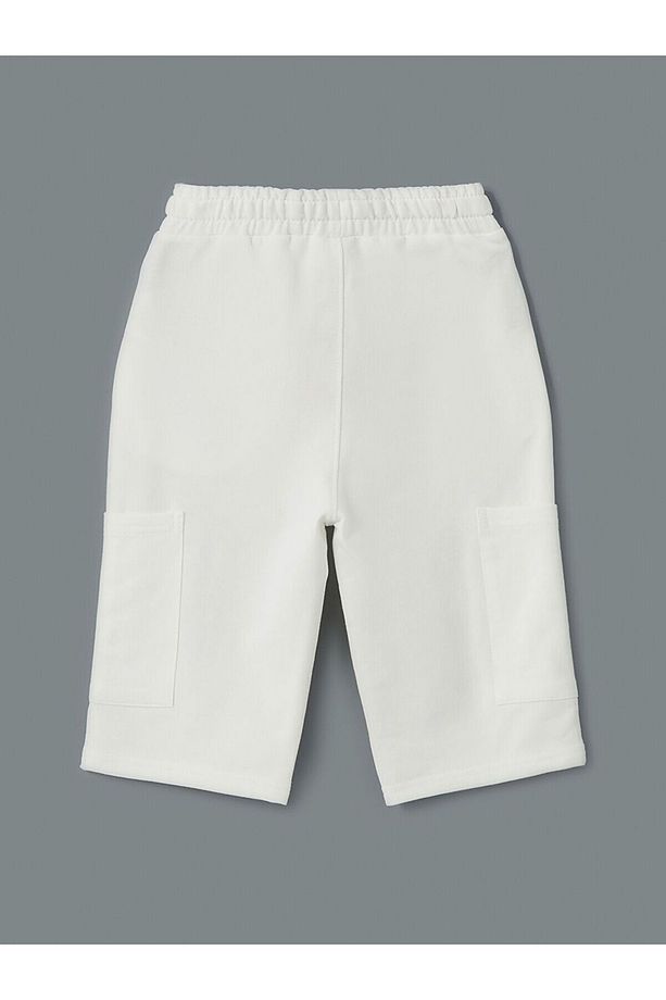 Beli Lastikli Basic Erkek Çocuk Kargo Şort - 4