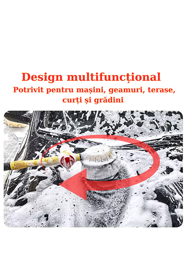 APF® Car Wash Rotating Brush – Automatic Foaming, Long Handle 100cm - 10