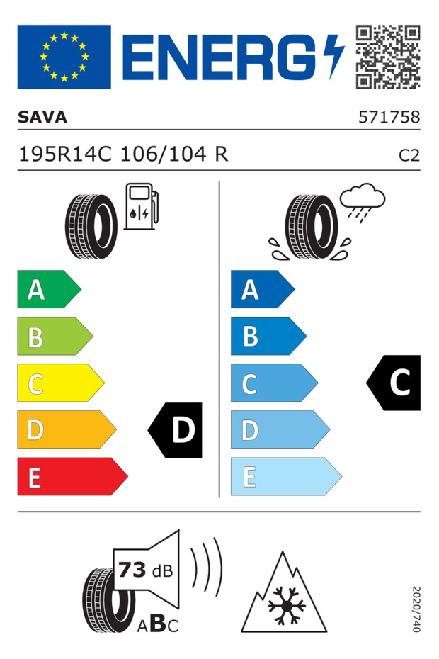 195R14C 106/104R ESKIMO LT - 2