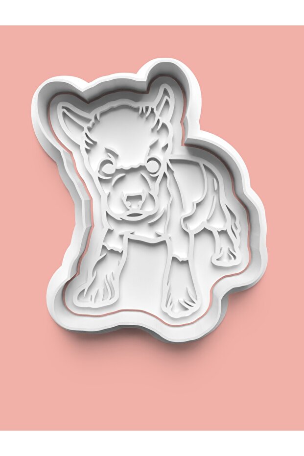Chinese Crested Dog Figure Cookie Mold and Sugar Dough Mold 0323-Chinese Crested