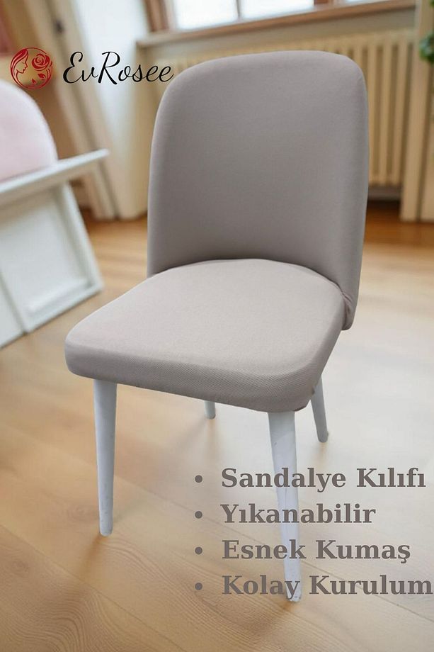 Büyük Oval Sandalye Örtüsü, Sandalye Kılıfı, 1 Adet - 1
