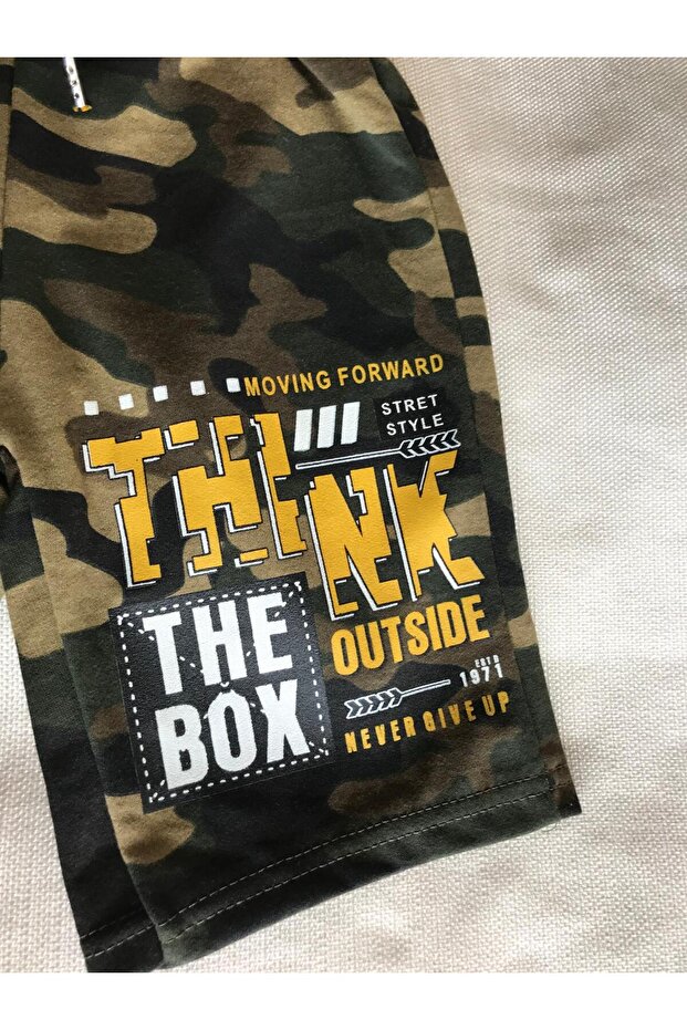 Kamuflaj Kapri Şort - 5