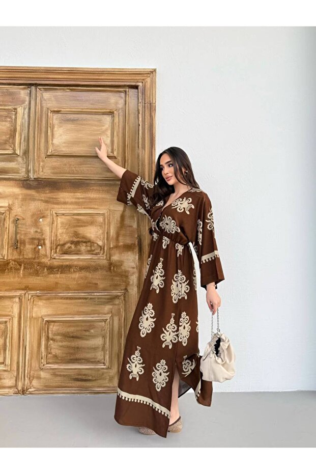 Viscose Patterned Dress - 3