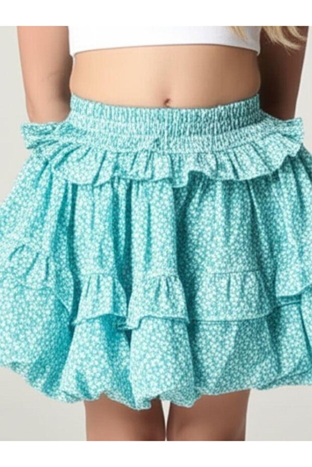 Детска пола с цветя - 4