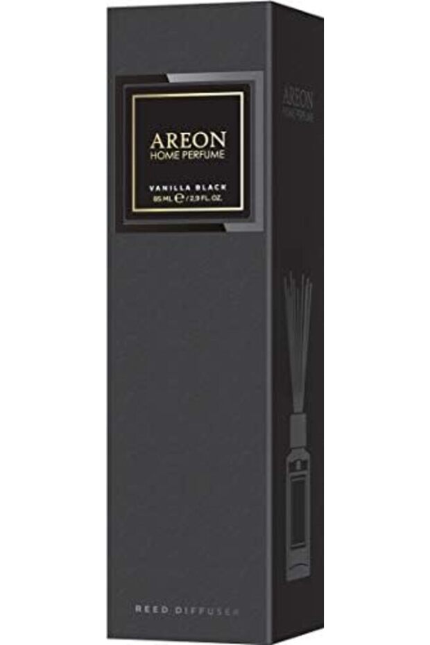 Home Perfume Reed Diffuser 85 Ml Premium 10 Rattan Reeds - Vanilla Black
