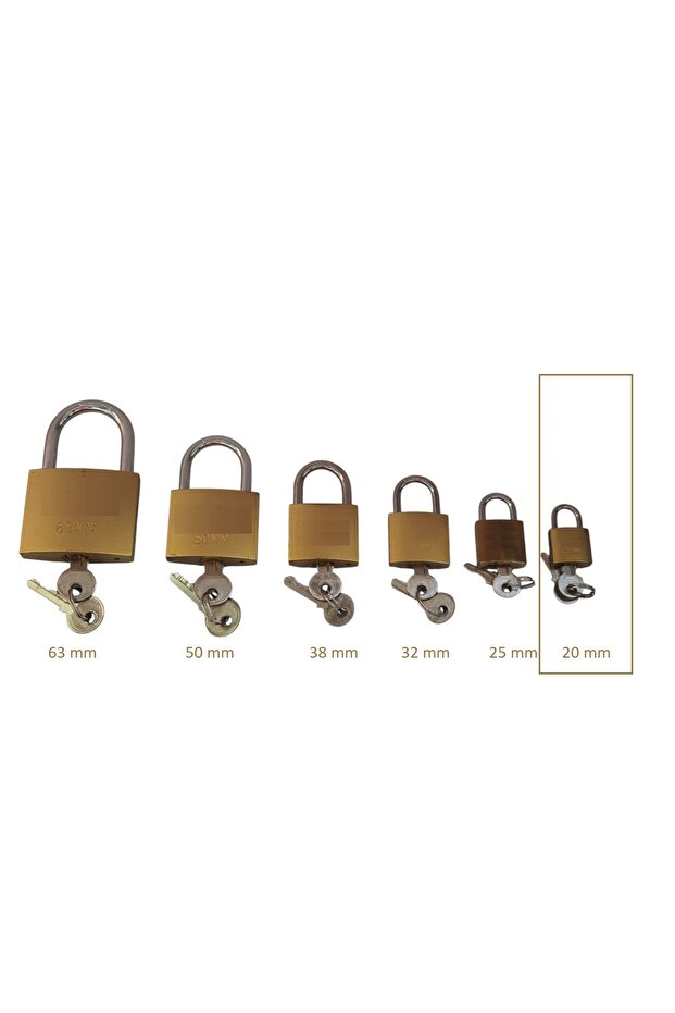 Asma Lock 20mm Yellow - 6