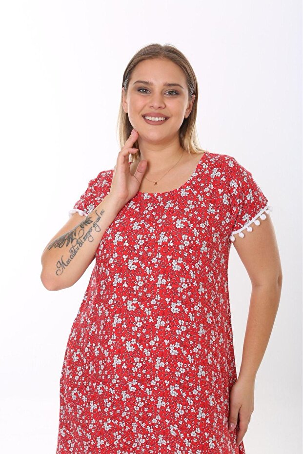 Citrus Flower Patterned Dress
