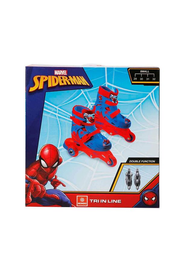 Spider-Man Örümcek Adam Desenli Inline 3 Tekerlekli Paten - (29 - 32 Numara için Ayarlanabilir) - 7