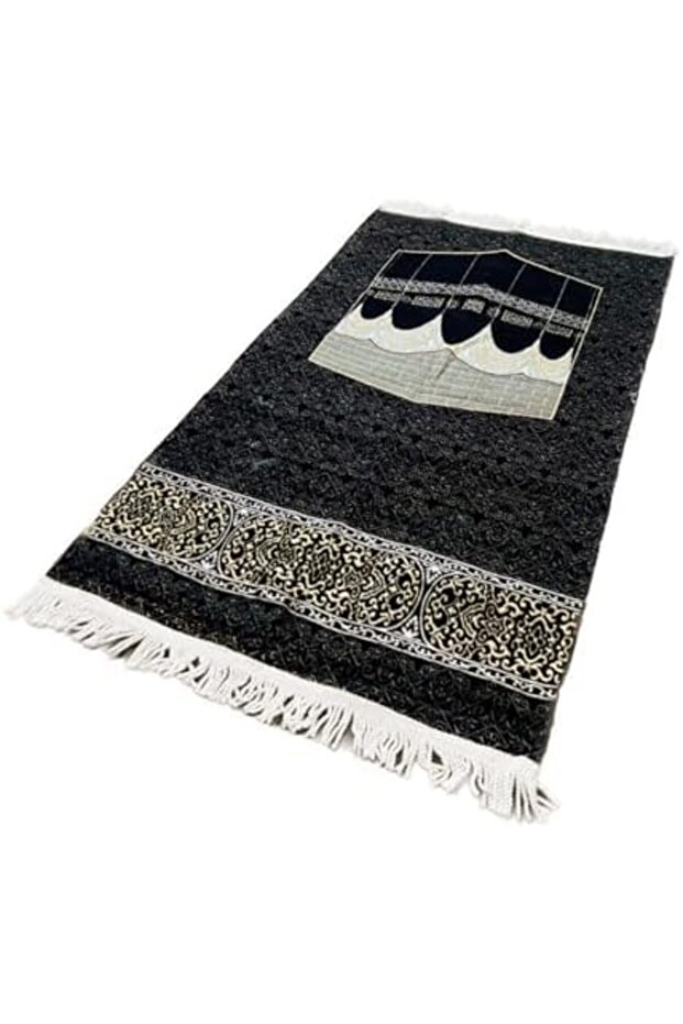 Soft And Silky Prayer Mat with Elegant Design, 2mm Thickness, Ultra Soft Luxury Islamic Praying Rug