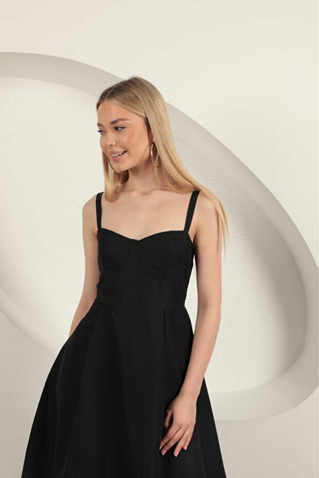 ModaPerla Asklı midi elbise - 3