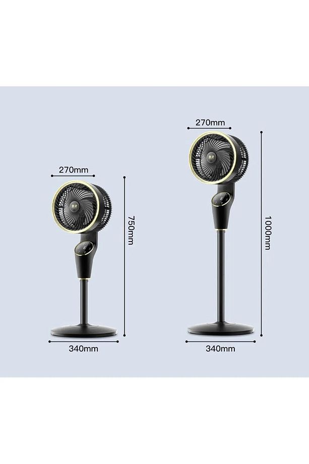 Akıllı Kontrollü Sessiz Vantilatör – 360° Salınım, 7 Kademe, Gece Modu ile Serin Konfor - 4