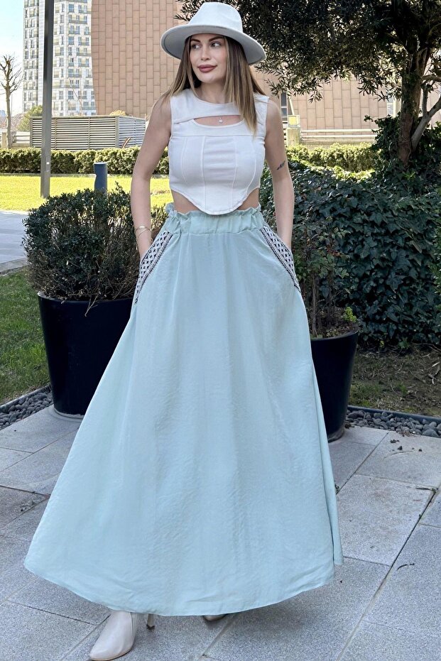 Women's Straw Skirt - 700-3389