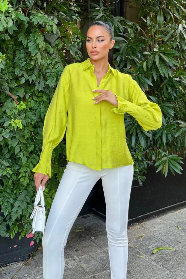 Women's Oil Green Shirt - 700-3537
