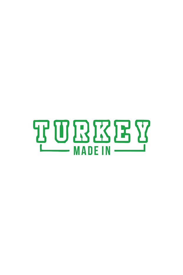 Made in Turkey Car Sticker 17X17 cm Green