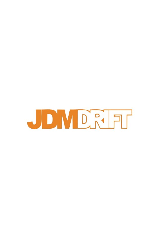 ملصق سيارة دريفت JDM مقاس 17 × 17 سم برتقالي